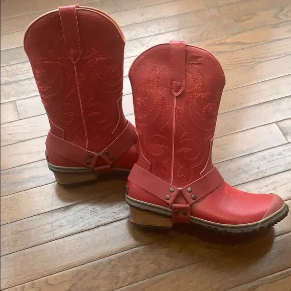 Sorel Red Western Boots - Picture 3 of 7